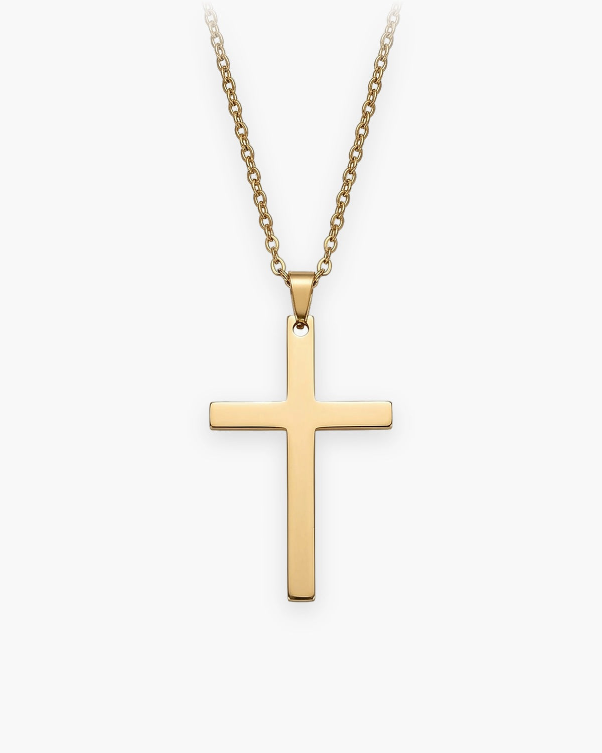 The Simple Cross, Gold, front view [c:gold]