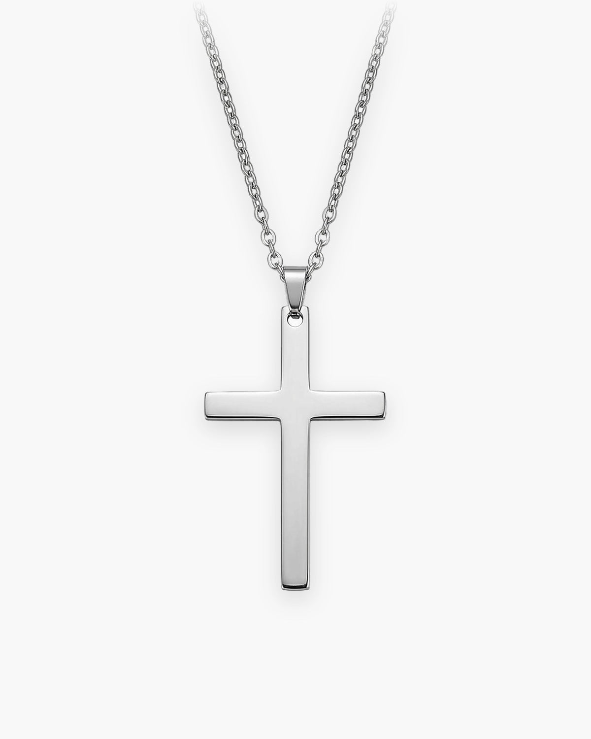 The Simple Cross, Silver, front view [c:silver]