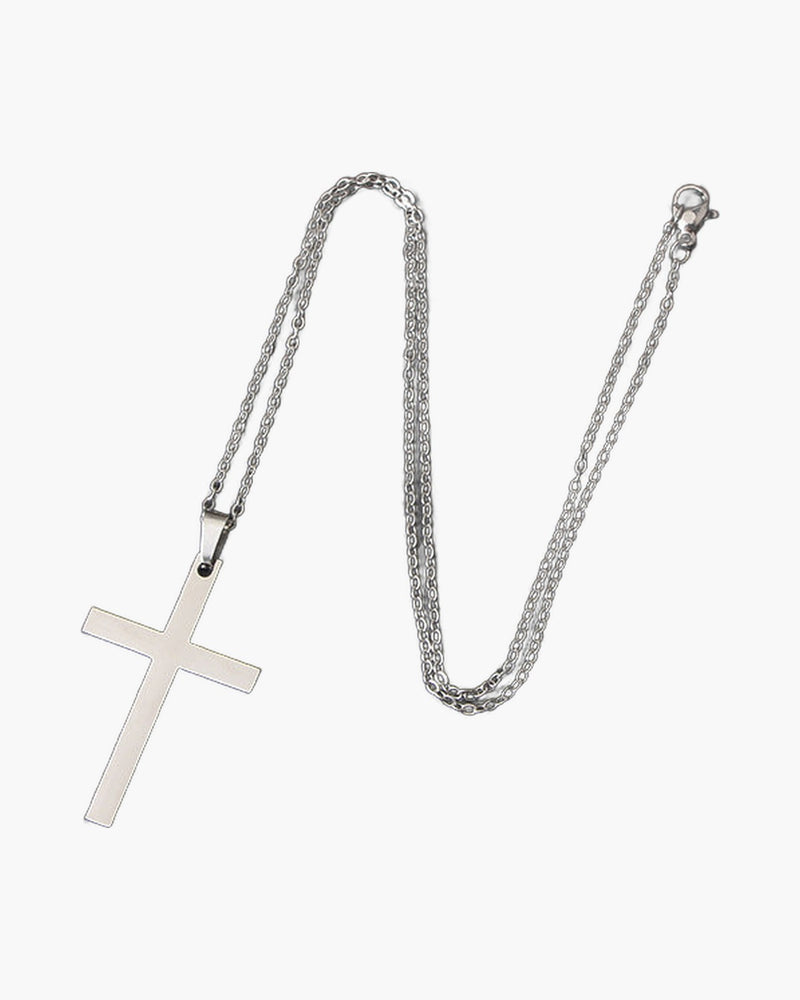 The Simple Cross Stainless Steel Cross Necklace