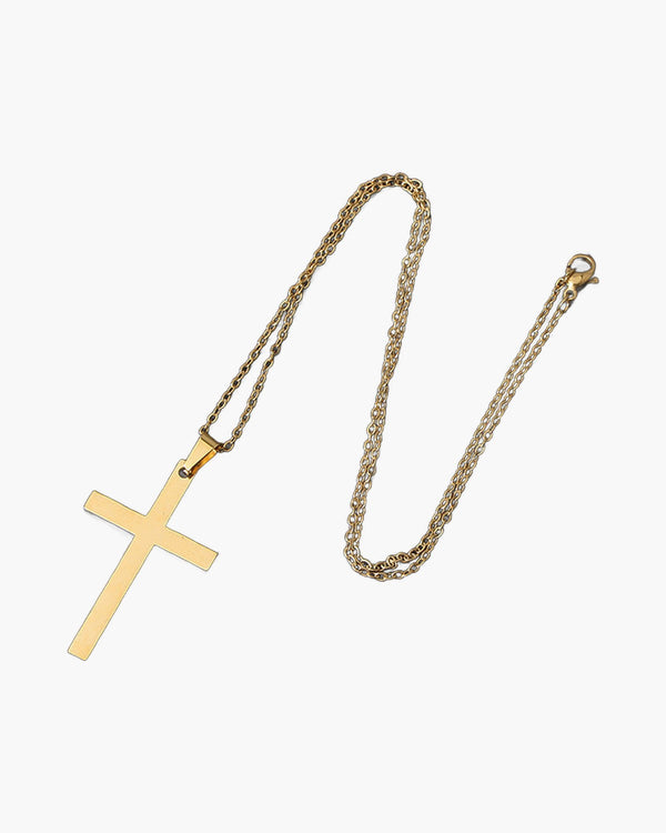 The Simple Cross Stainless Steel Cross Necklace view 2