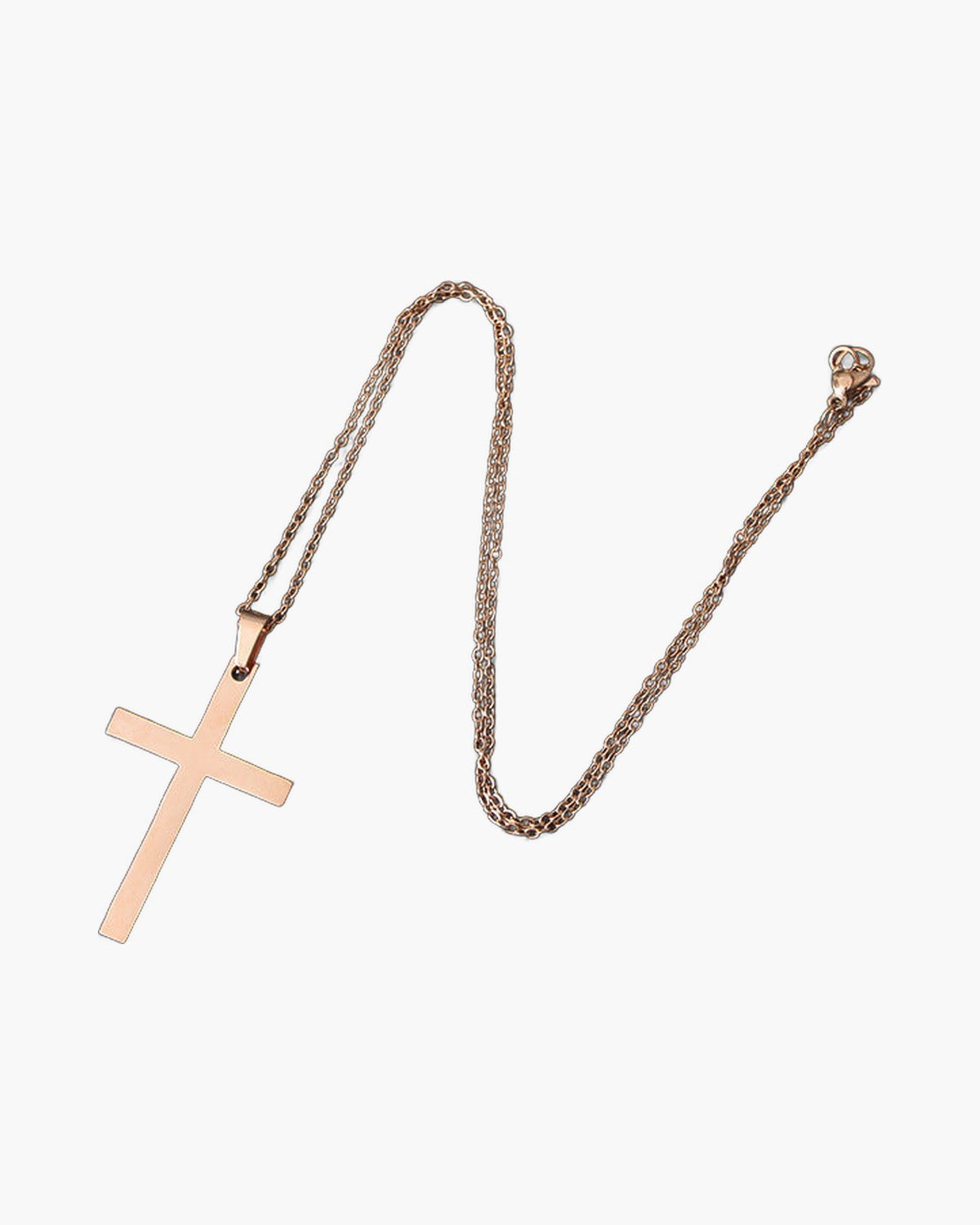 The Simple Cross Stainless Steel Cross Necklace view 3
