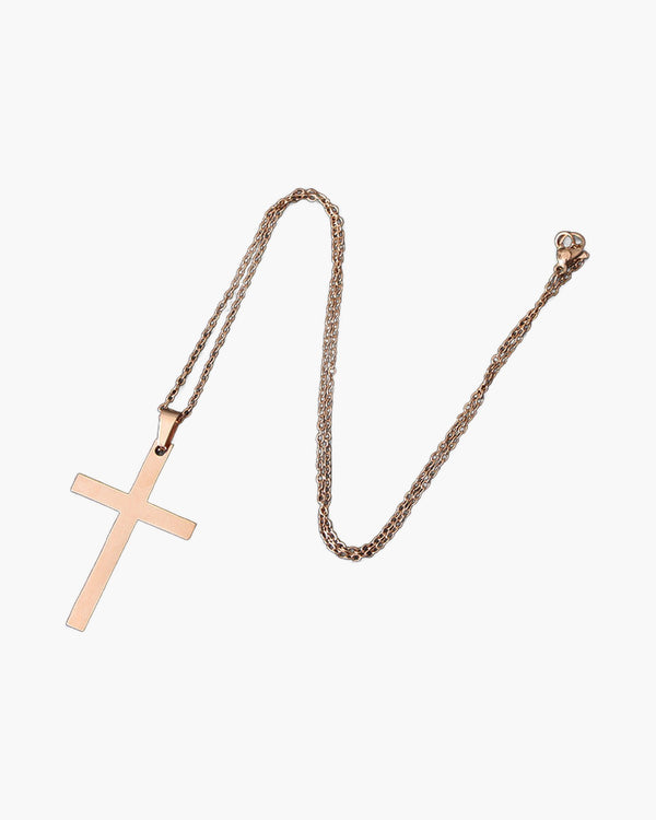 The Simple Cross Stainless Steel Cross Necklace view 3