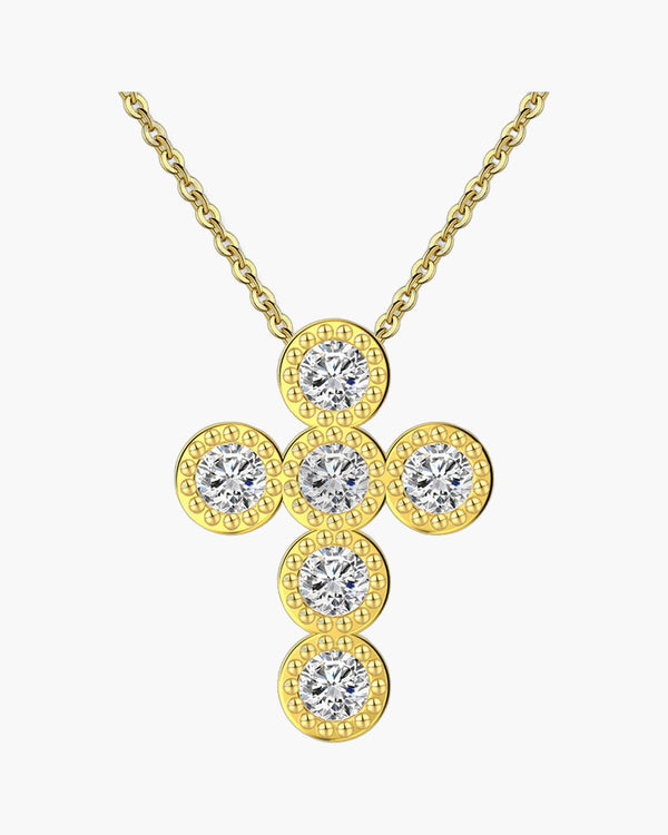 The Sparkling Cross 925 Sterling Silver Cross Necklace view 3