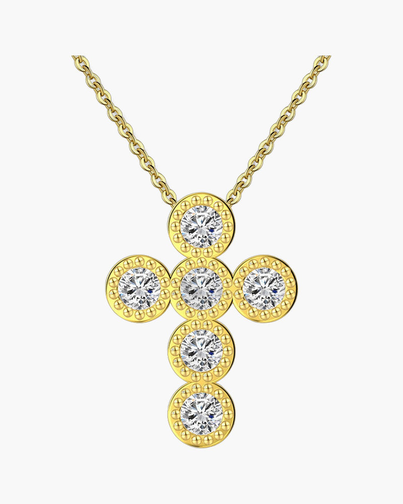 The Sparkling Cross 925 Sterling Silver Cross Necklace view 3