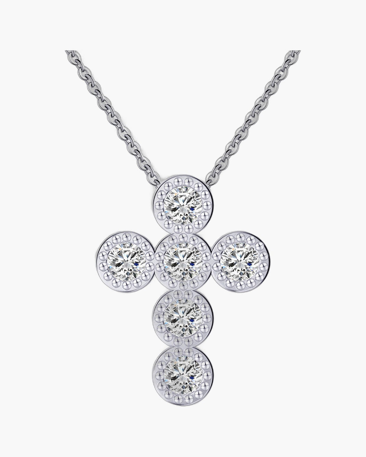 The Sparkling Cross 925 Sterling Silver Cross Necklace view 4
