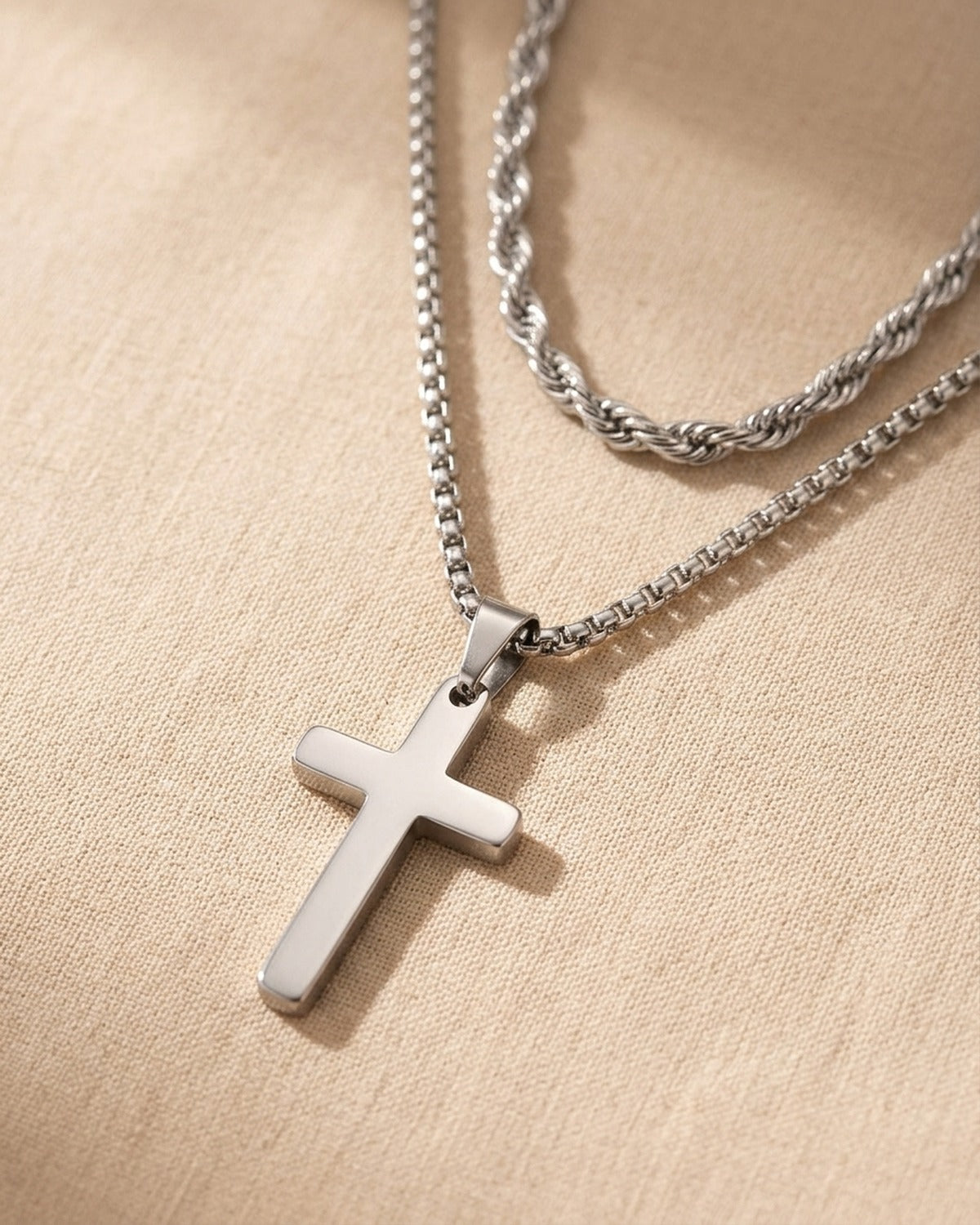 Close-up of The Steadfast Cross [c:silver]