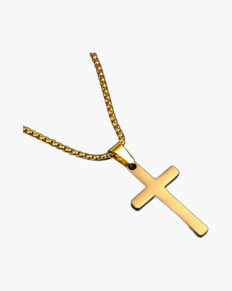 The Steadfast Cross Stainless Steel Layered Cross Necklace view 2