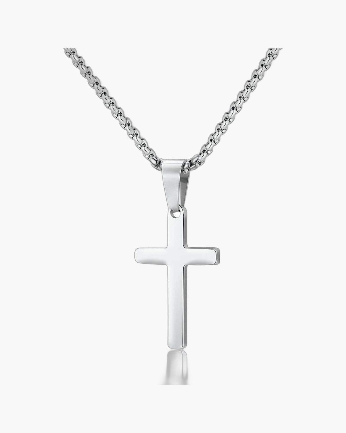 The Steadfast Cross Stainless Steel Layered Cross Necklace view 3