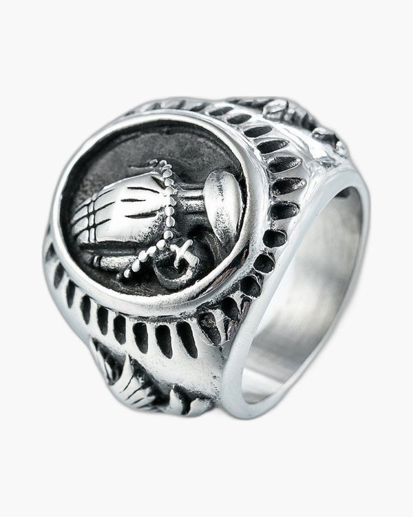 The Steadfast Prayer Stainless Steel Praying Hands Ring view 5