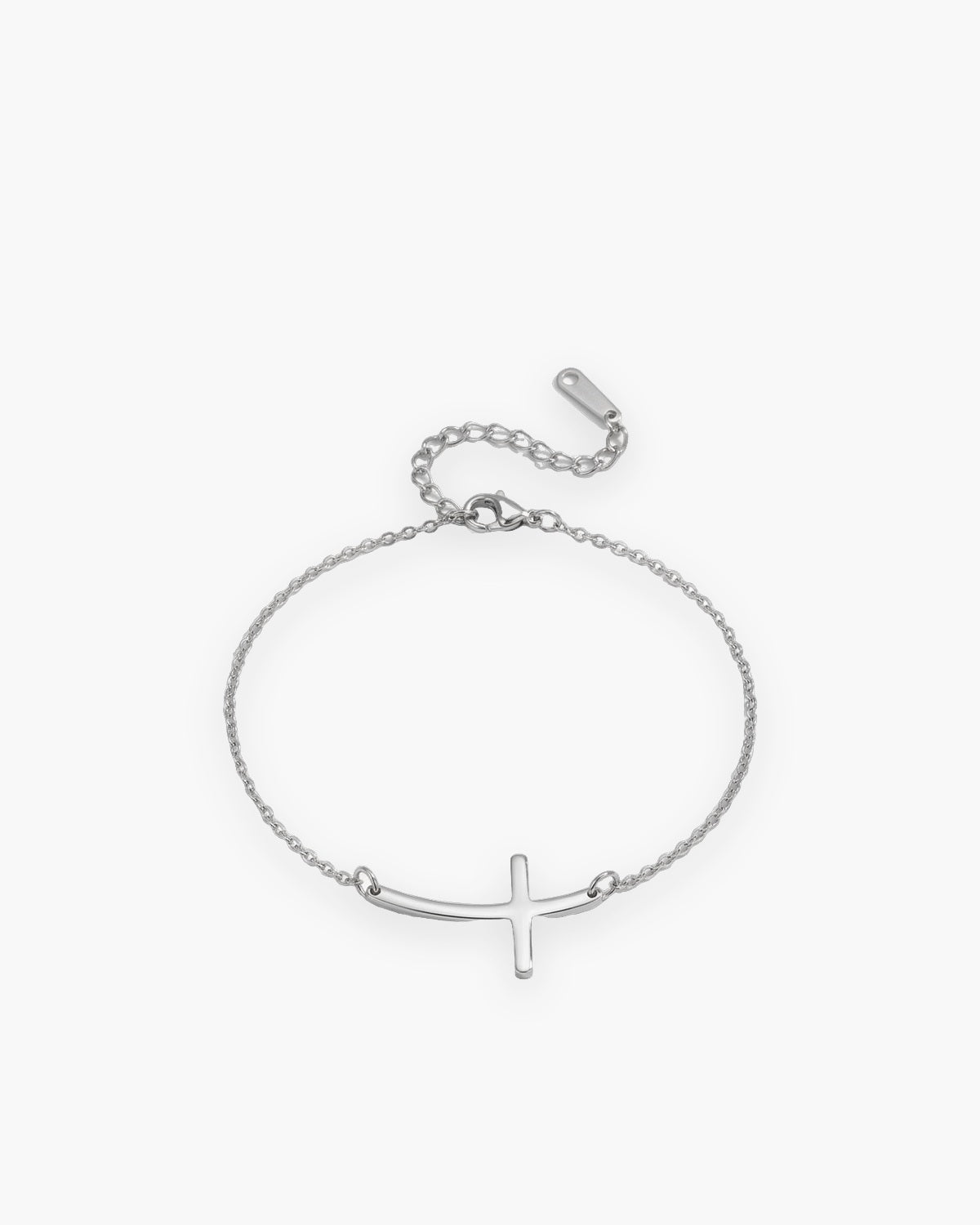 The Subtle Cross in silver, front view [c:silver]