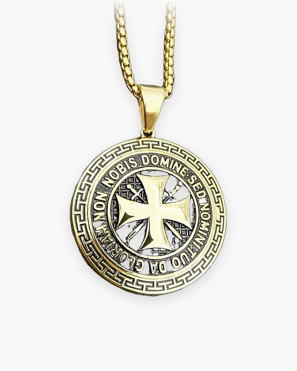 The Templar's Motto, Greek Key Border / Gold