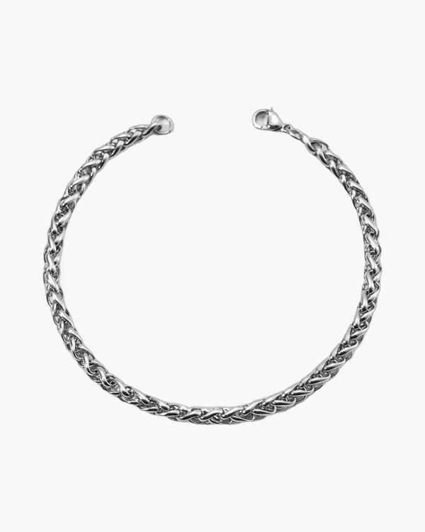 The Woven Strand Stainless Steel Chain Bracelet view 4